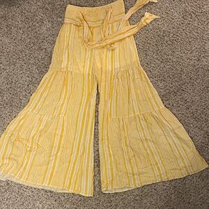 HYFVE Yellow and White Striped Pants